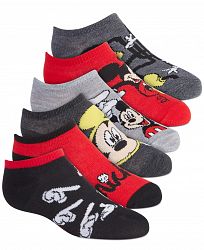 Disney's Mickey Mouse 6-Pk. Graphic-Print Socks, Little Boys & Big Boys