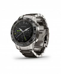 Garmin Unisex Marq Aviator Stainless Titanium Strap Smart Watch 46mm