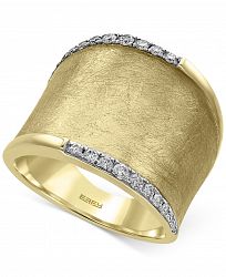 D'Oro by Effy Diamond Wide Band (1/4 ct. t. w. ) in 14k Gold