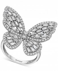 Effy Diamond Butterfly Statement Ring (1-3/8 ct. t. w. ) in 14k White Gold