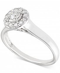 X3 Certified Diamond Engagement Ring (1/2 ct. t. w. ) in 14k White Gold, Created for Macy's