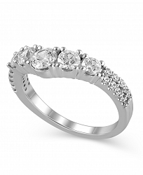 Certified Diamond (1-1/4 ct. t. w. ) Contour Band in 14K White Gold