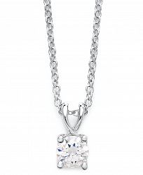 X3 Certified Diamond Pendant Necklace in 18k White Gold (1/2 ct. t. w. ), Created for Macy's