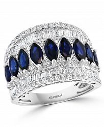 Effy Sapphire (2-1/2 ct. t. w. ) & Diamond (1 ct. t. w. ) Ring in 14k White Gold