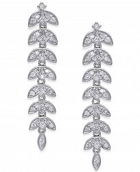 Diamond Dangle Linear Drop Earrings (1/2 ct. t. w. ) in 14k White Gold