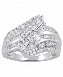 Diamond Cluster Statement Ring (1 ct. t. w. ) in 10K White Gold