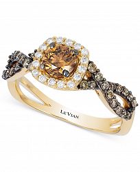 Le Vian Chocolatier Diamond Halo Ring (7/8 ct. t. w. ) in 14k Gold