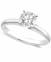 Engagement Ring, Certified Colorless Diamond (1 ct. t. w. ) and 18k White or Yellow Gold