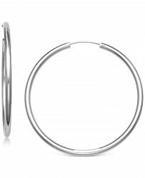 Giani Bernini Large Endless Hoop Earrings in Sterling Silver, 2", Created for Macy's