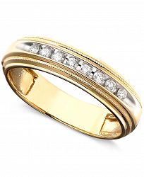 Men's Diamond Ring in Two-Tone 14k Gold ( 1/5 ct. t. w. )