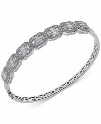 Diamond Halo Bangle Bracelet (3-1/4 ct. t. w. ) in 14k White Gold