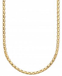 14k Gold Diamond-Cut Popcorn Necklace (1-5/8mm)