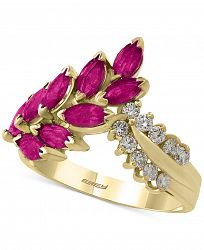 Amore by Effy Certified Ruby (2 ct. t. w. ) and Diamond (1/4 ct. t. w. ) Ring in 14k Gold