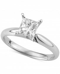 Macy's Star Signature Diamond Princess Cut Solitaire Engagement Ring (1 ct. t. w. ) in 14k Gold or White Gold