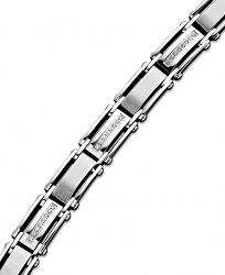 Men's Diamond Bracelet in Stainless Steel (1/2 ct. t. w. )