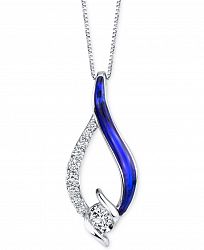 Sirena Jeans Diamond Pendant Necklace (1/4 ct. t. w. ) in 14k White Gold