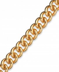 Signature Gold Curb Link Bracelet in 14k Gold over Resin