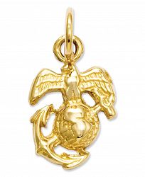 14k Gold Charm, U. s. Marine Corps Charm