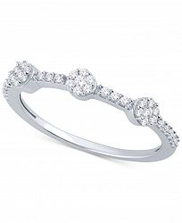 Diamond Mini-Cluster Ring (1/4 ct. t. w. ) in Sterling Silver