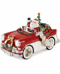 Fitz and Floyd Santa in His Musical Car Collectible Figurine