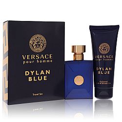 Versace Pour Homme Dylan Blue by Versace for Men, Gift Set - 2 piece Travel Set includes 1.7 oz Eau de Toilette Spray + 3.4 oz Shower Gel