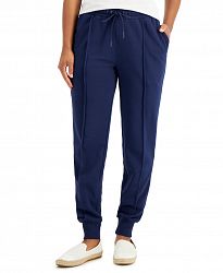 Charter Club Petite Drawstring Mid-Rise Jogger Pants, Created for Macy's