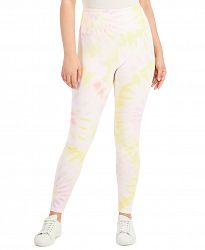 Style & Co Petite Tie-Dyed Yoga Leggings, Created for Macy's