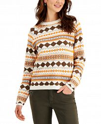 Style & Co Petite Fair Isle Sweater, Created for Macy's