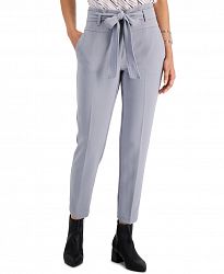 Bar Iii Belted Slim Ankle Pants, Created for Macy's