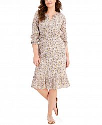 Style & Co Cotton Floral-Print Dress, Created for Macy's