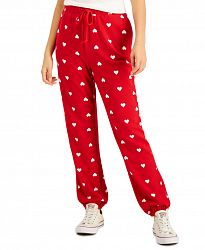 Style & Co Heart-Print Sweatpants, Created for Macy's