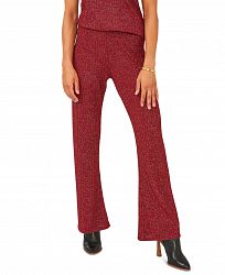 Vince Camuto Ribbed Metallic-Threaded Pants