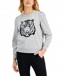 Charter Club Rhinestone-Embellished Graphic Sweatshirt, Created for Macy's