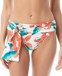 Vince Camuto Floral-Print Belted Bikini Bottoms Women's Swimsuit