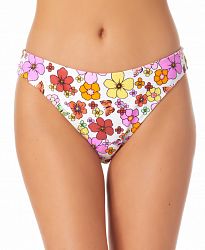California Waves Juniors' Floral-Print Hipster Bikini Bottoms Created for Macy's Women's Swimsuit