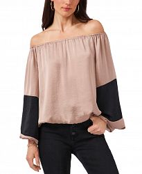Vince Camuto Balloon-Sleeve Colorblocked Top