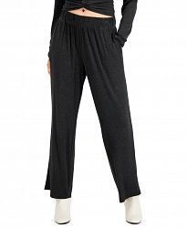 Alfani Ribbed Wide-Leg Pull-On Pants, Created for Macy's