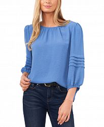 Vince Camuto Pleated-Sleeve Top
