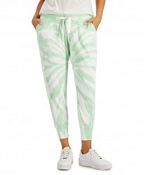 Style & Co Tie-Dyed Waffle-Knit Jogger Pants, Created for Macy's