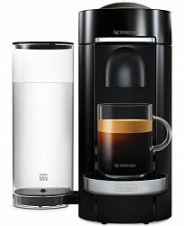 Nespresso Black VertuoPlus Deluxe Coffee and Espresso Machine by De'Longhi