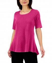 Jm Collection Elbow-Sleeve Tunic, Created for Macy's