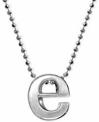 Little Letter by Alex Woo Initial Pendant Necklace in Sterling Silver