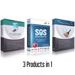 PC Tune-Up, Privacy Cleaner with SOS Backup - Security Essentials Suite
