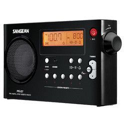 Sangean FM/AM Compact Digital Tuning Portable Receiver-Black