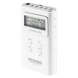Sangean FM-Stereo / AM PLL Synthesized Pocket Receiver- White
