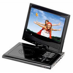Supersonic 7 in. Portable DVD Player with USB-SD Inputs and Swivel Display