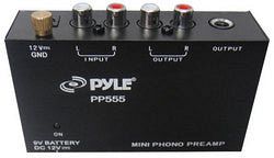 Pyle Pro PP555 Ultra-Compact Phono Turntable Preamp