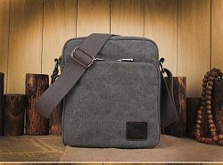 Navor Canvas Messenger/ Shoulder Bag/ School Bag/ Working Bag for Men - Black