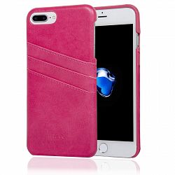 NAVOR Indus Series Premium Wallet Case for iPhone 7 Plus / 8 Plus - Hot Pink