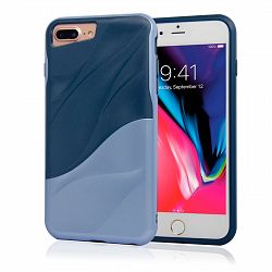 Navor Slim Fit Protective Soft and Lightweight Bumper Case for iPhone 7 Plus And 8 Plus - Blue-Blue